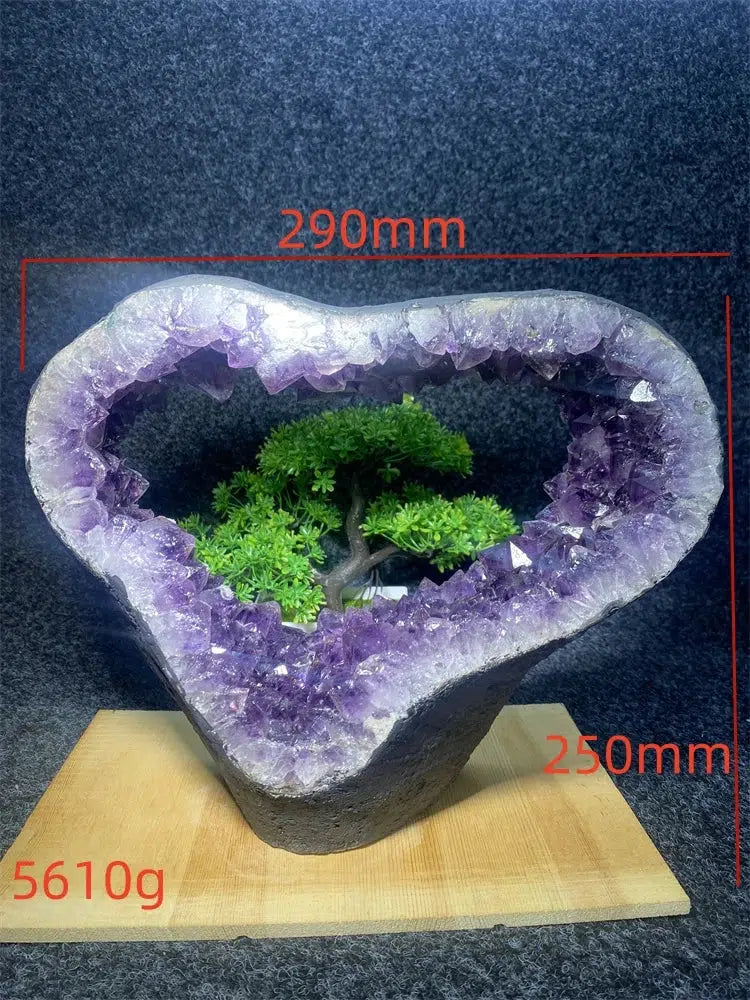 Amethyst Crystal Heart Shaped Portal