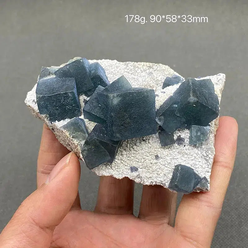 Mongolian Blue Fluorite Cluster on Matrix 'Rare'