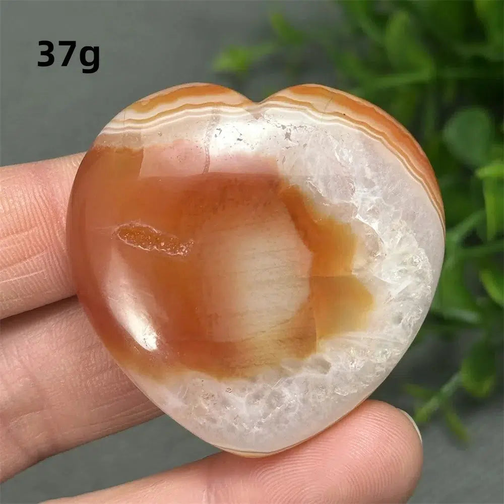 Red Agate Heart