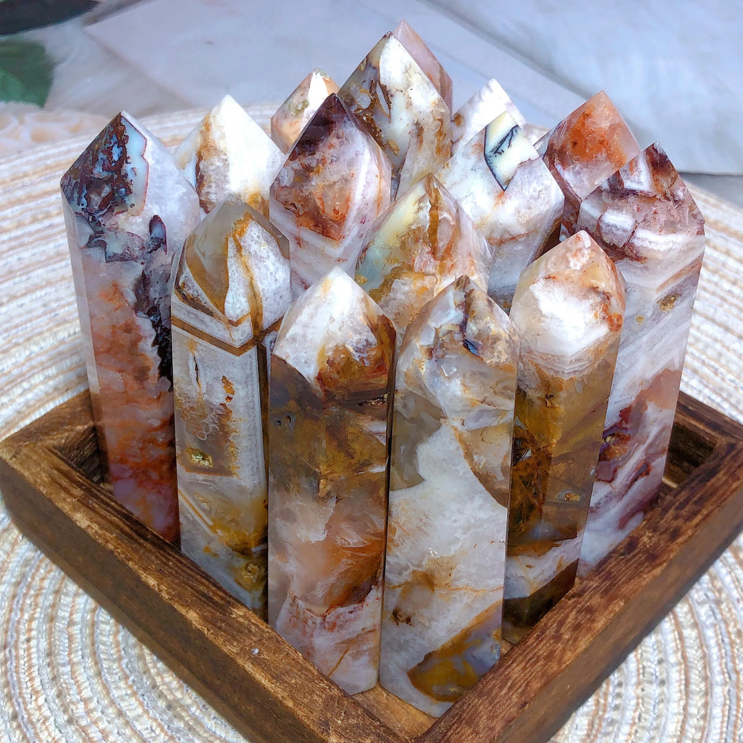 Cappuccino Agate Tower