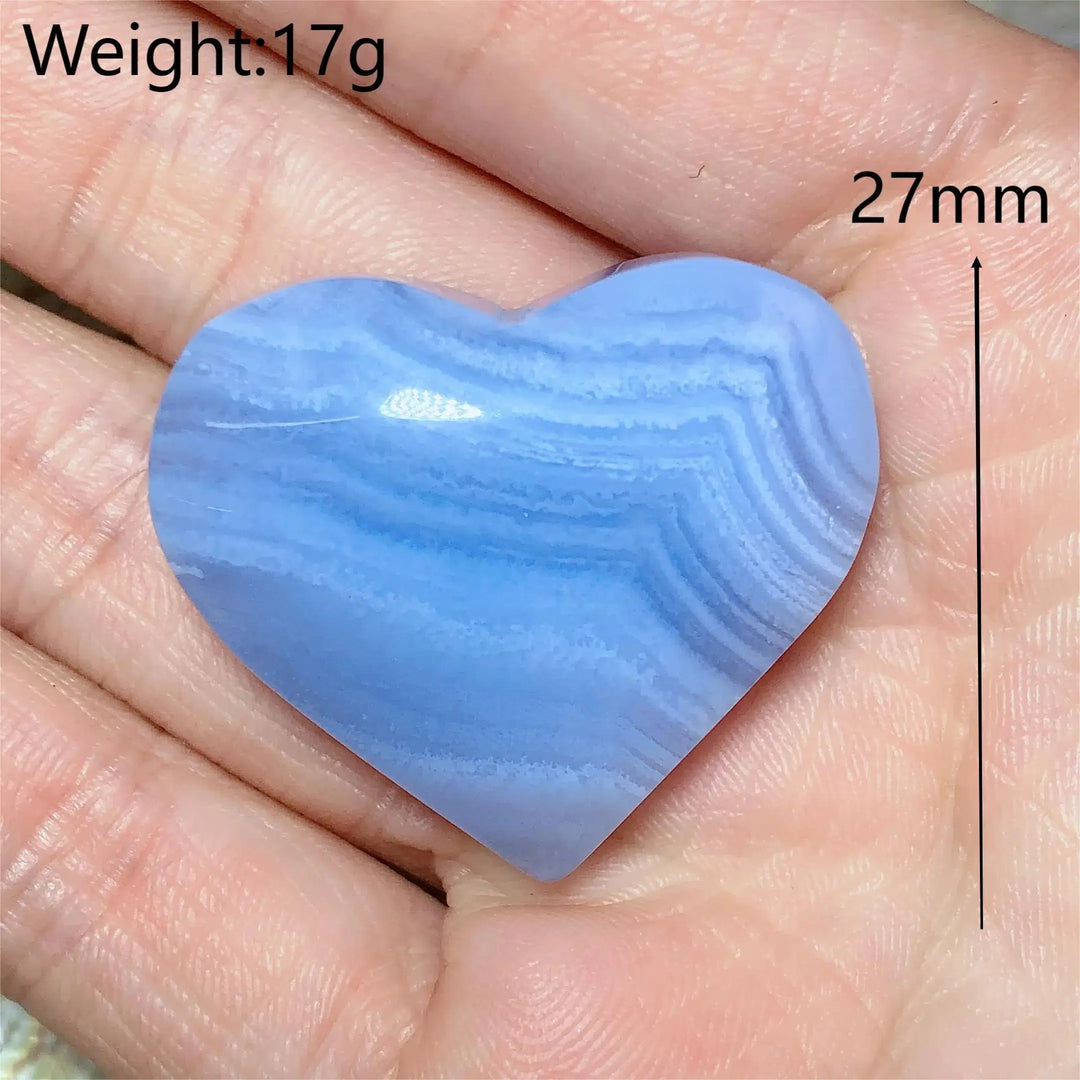 Blue Lace Agate Heart