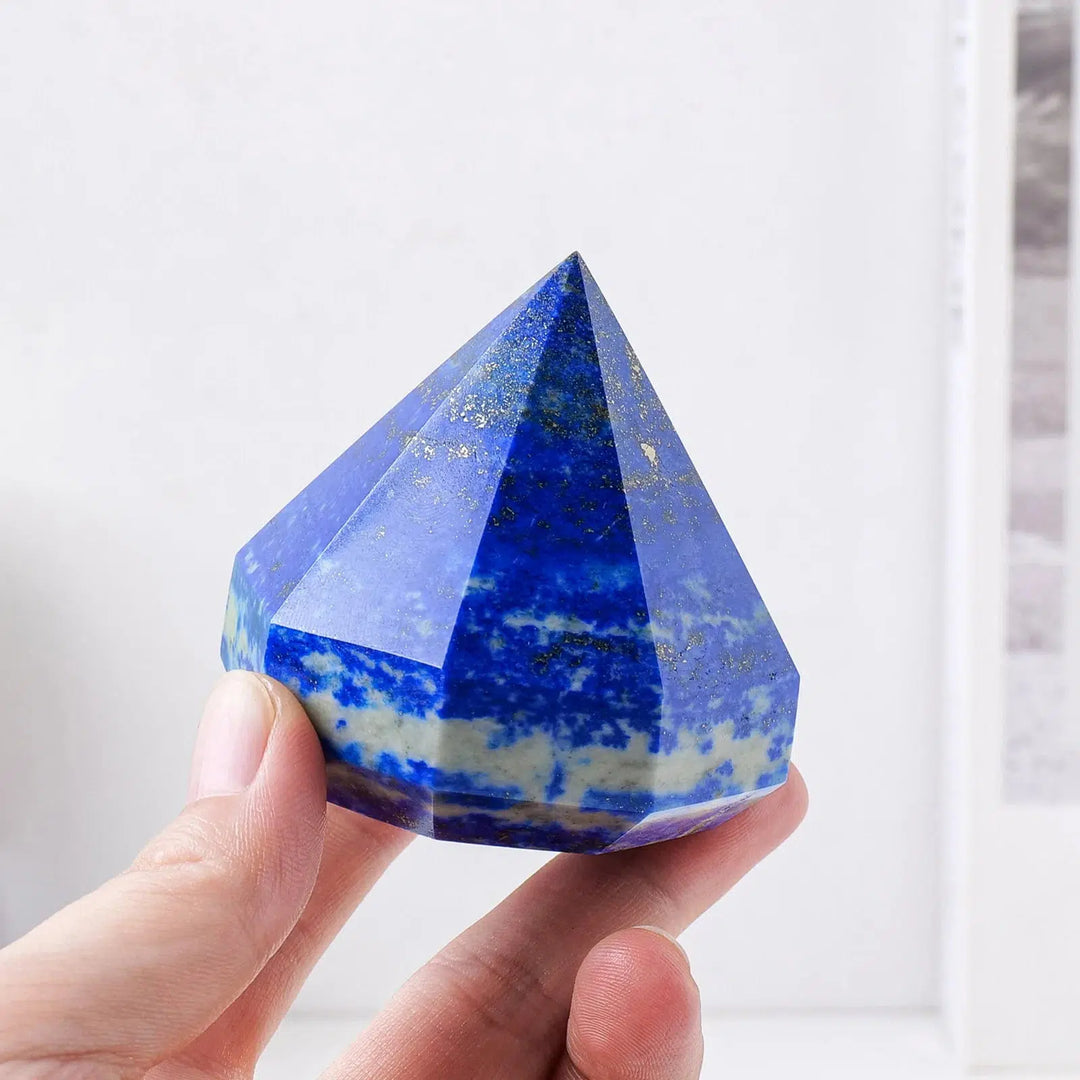 Lapis Lazuli Diamond Point