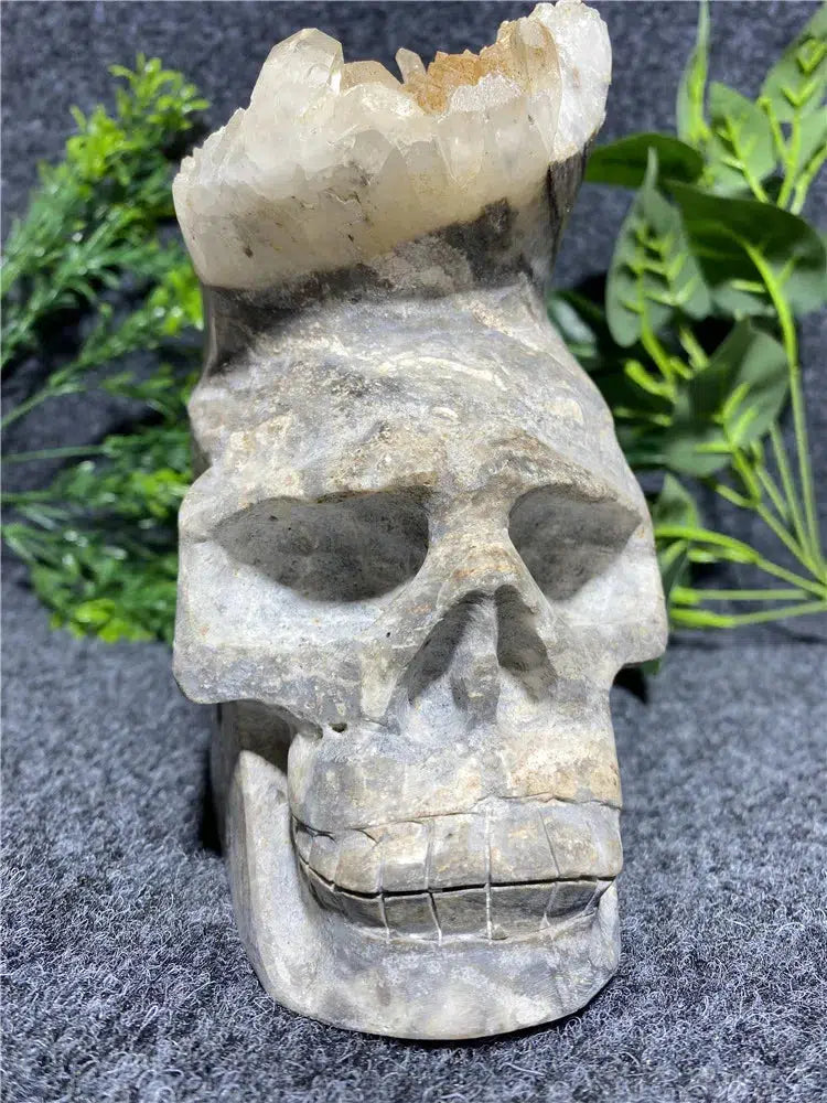 Large Cranium Crystal Quartz Skull