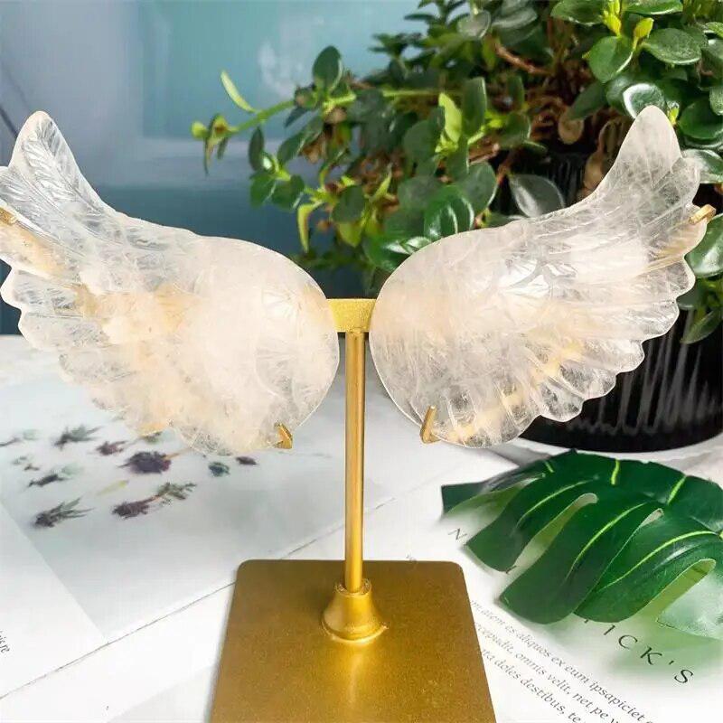 Clear Quartz Crystal Angel Wings