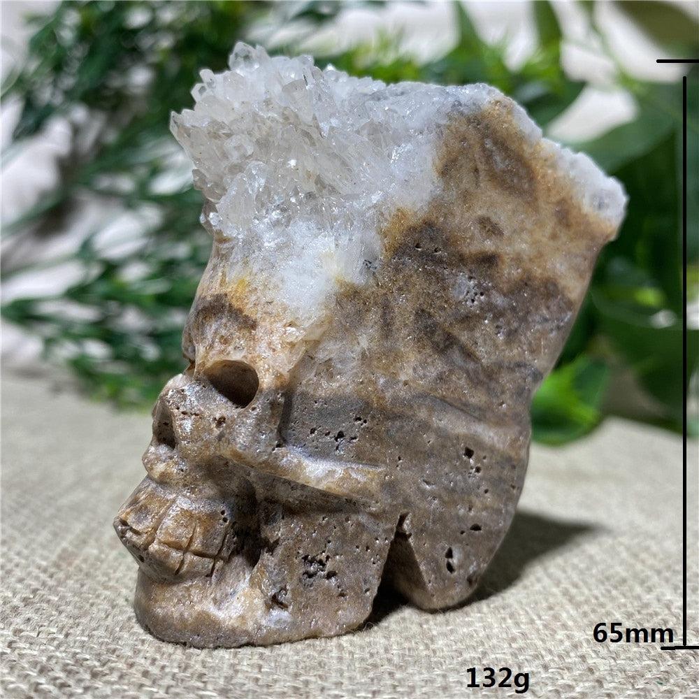 Quartz Cranium Crystal Cluster Skull