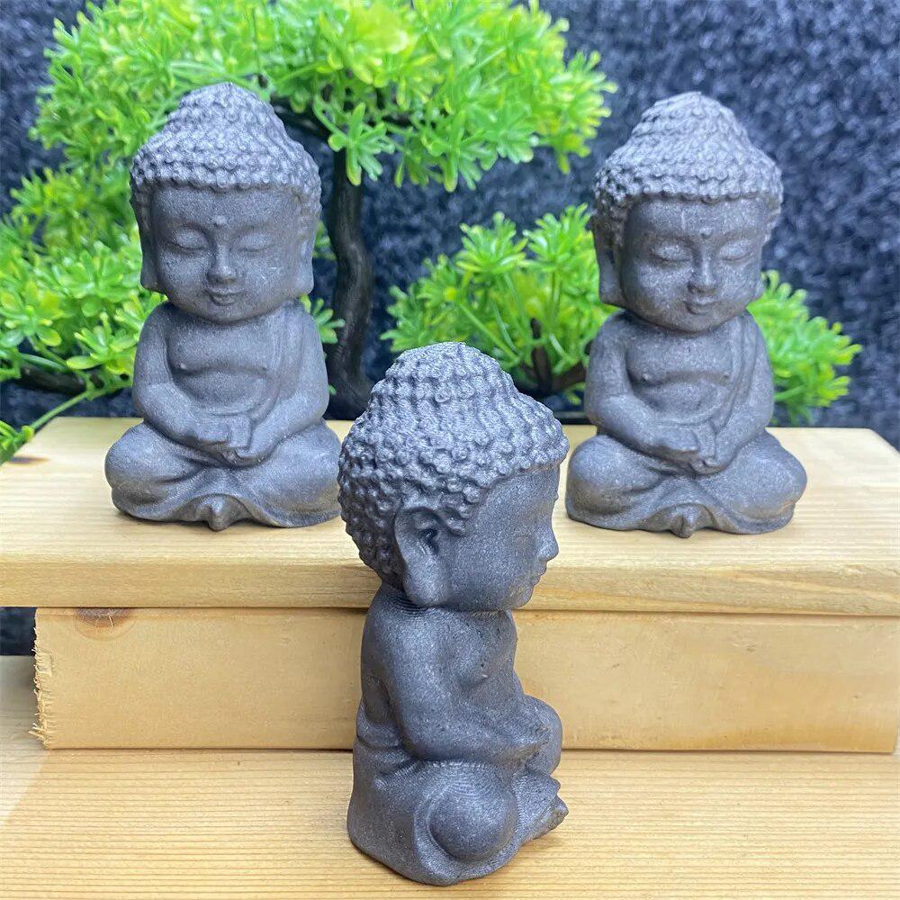 Shungite Hand Carved Baby Buddha