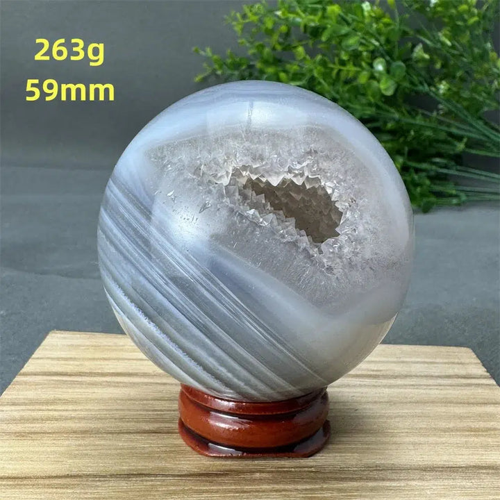 Agate Crystal Druzy Sphere