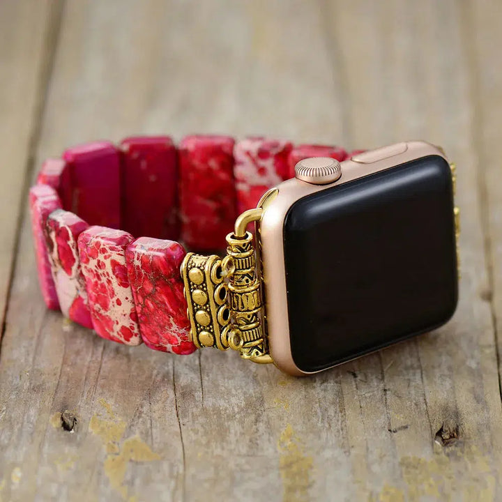Imperial Jasper Elastic Apple Watch Strap Band in 9 colors