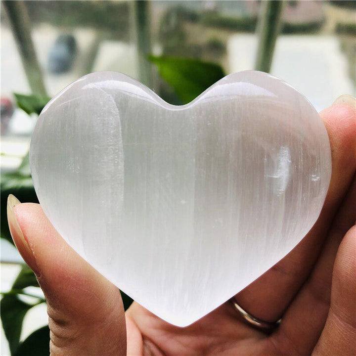 Selenite Heart Shaped Crystal
