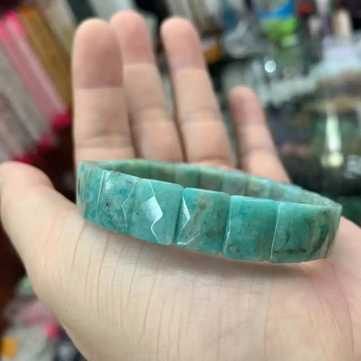 Amazonite Stone Beads Bracelet