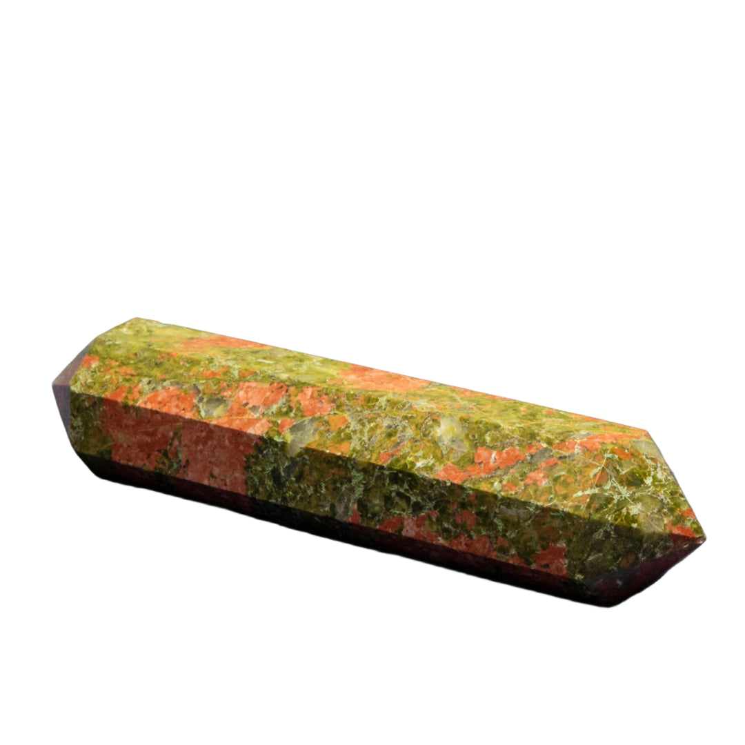 Unakite Double Termination Point-Points-Crystal Destiny-Unakite-178g - 5.00"L-Crystal Destiny