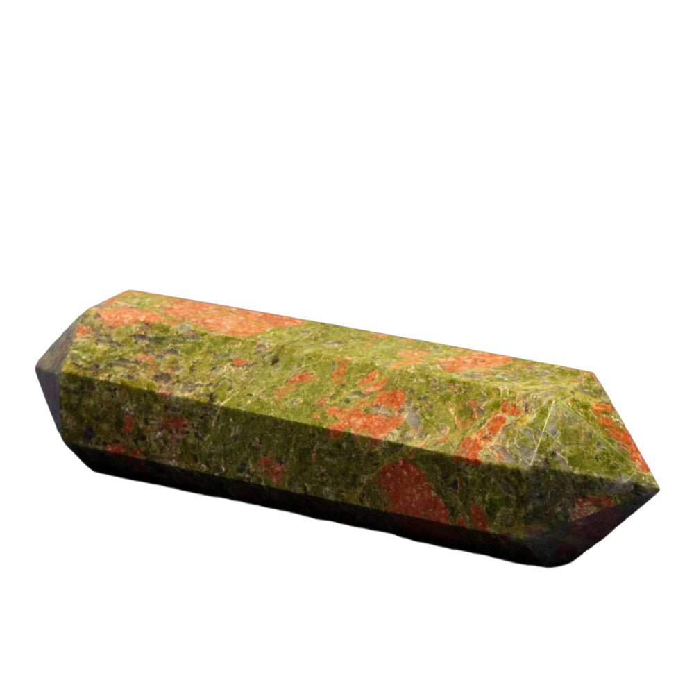 Unakite Double Termination Point-Points-Crystal Destiny-Unakite-192g - 4.50"L-Crystal Destiny