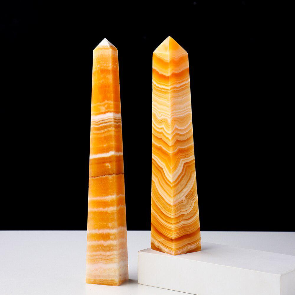 Yellow Calcite Crystal Tower