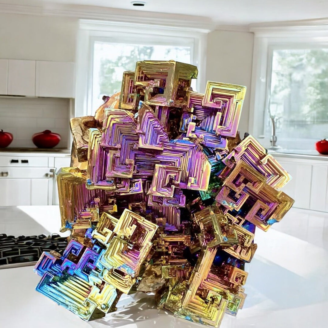 Bismuth Crystals: Rainbow Beauty & Transformation