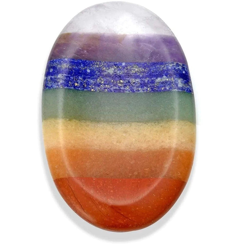 Chakra crystals guide showing stones for all seven energy centers