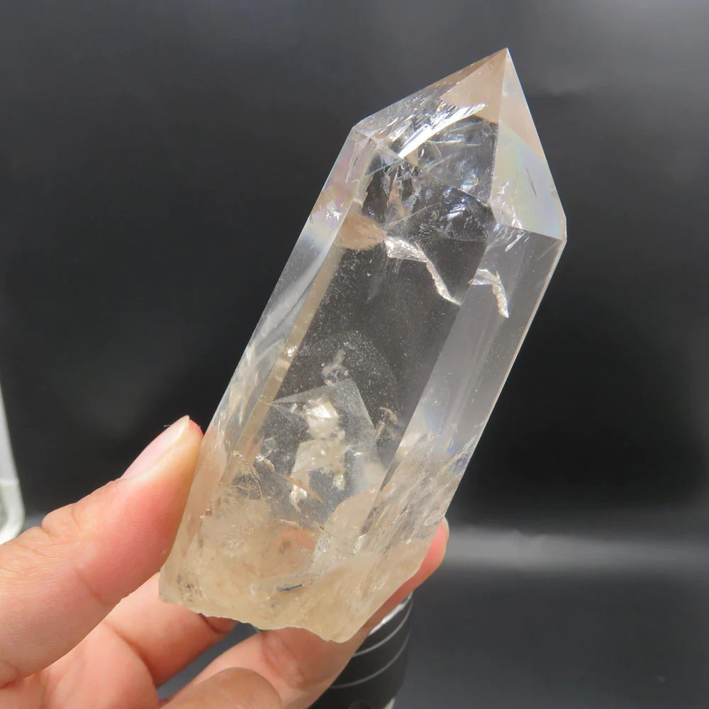 Phantom Quartz crystal with ghostly inclusions for transformation and spiritual growth