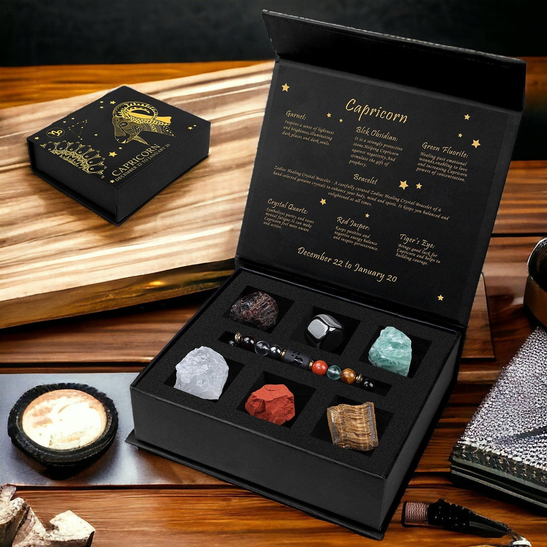 12 Zodiac Signs - Mystery Crystal Gift Box