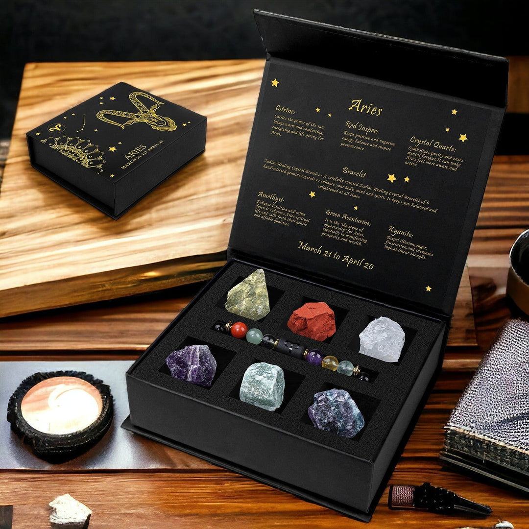 12 Zodiac Signs - Mystery Crystal Gift Box