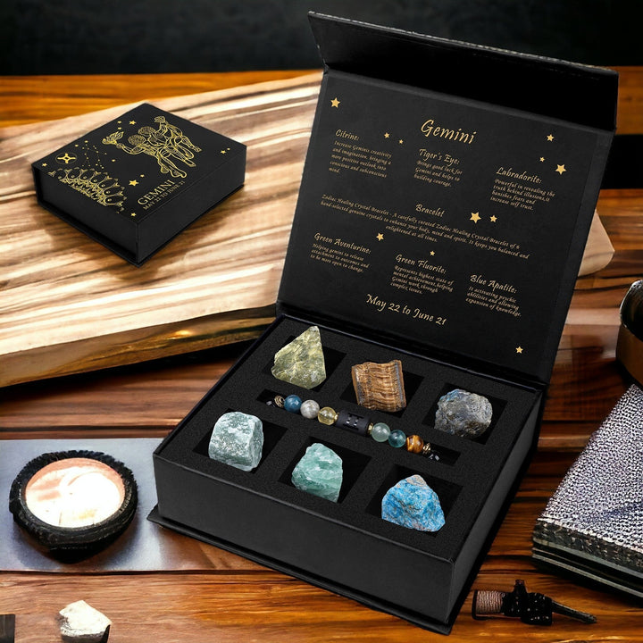 12 Zodiac Signs - Mystery Crystal Gift Box