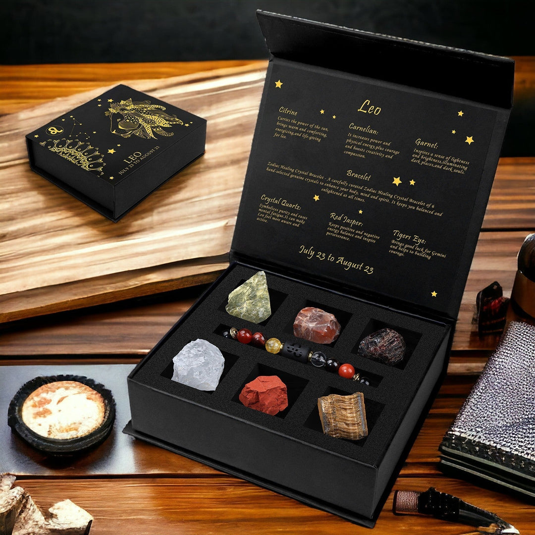 12 Zodiac Signs - Mystery Crystal Gift Box