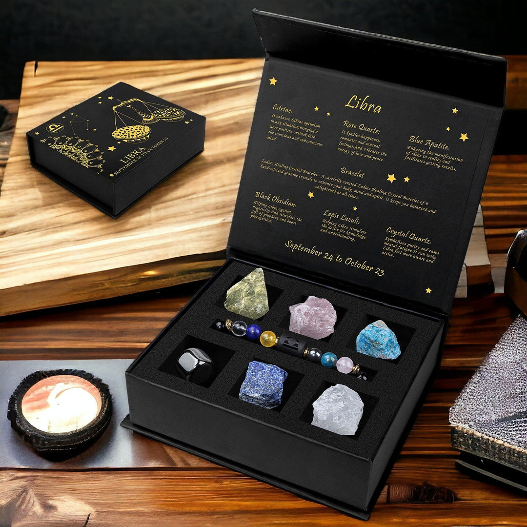 12 Zodiac Signs - Mystery Crystal Gift Box