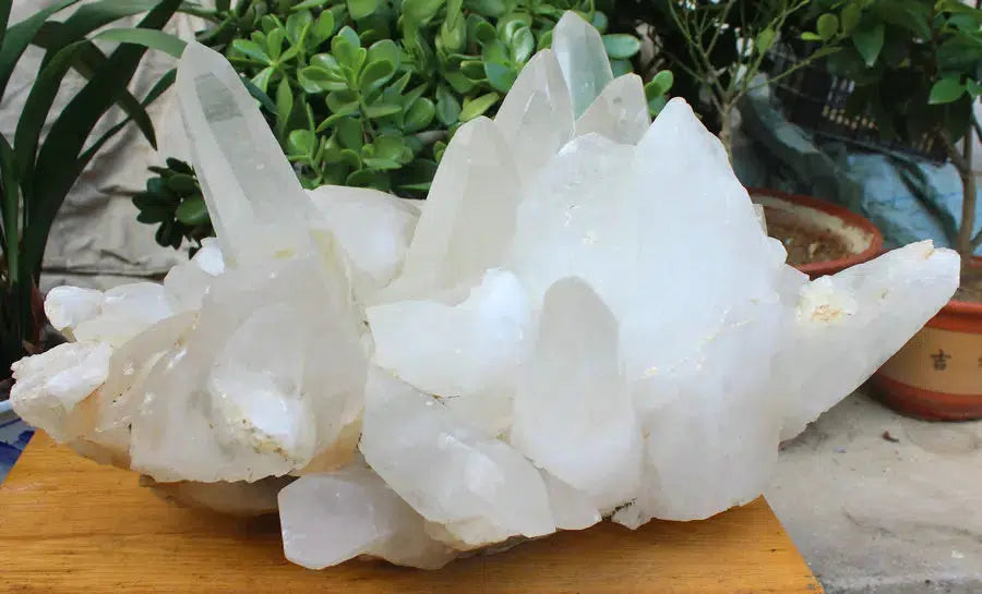 122LB Huge Natural Quartz Cluster