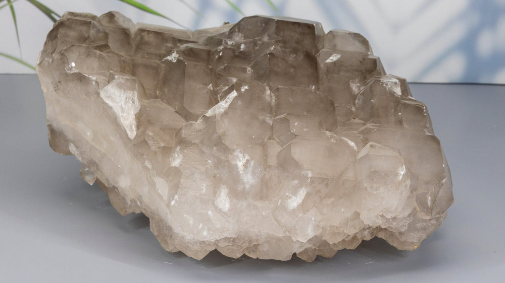 16 Pound Smokey Quartz "Gator Back Style" Cluster-Raw-Crystal Destiny-Smokey Quartz-14.16 Lbs - 10.10"L x 8.50"W x 5.00"H-Crystal Destiny
