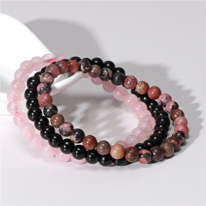 3 Pcs Natural Stone Bracelet 8mm