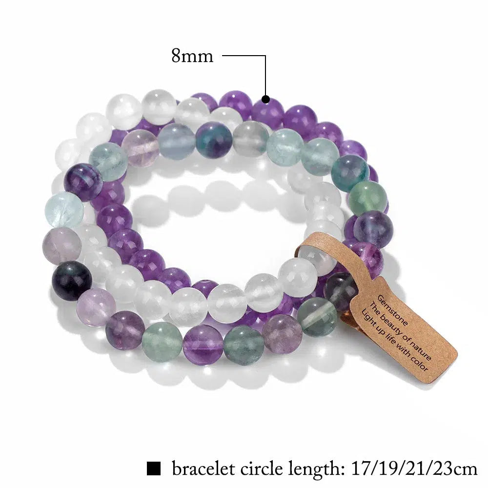 3PCS Natural Stone Bracelet Set