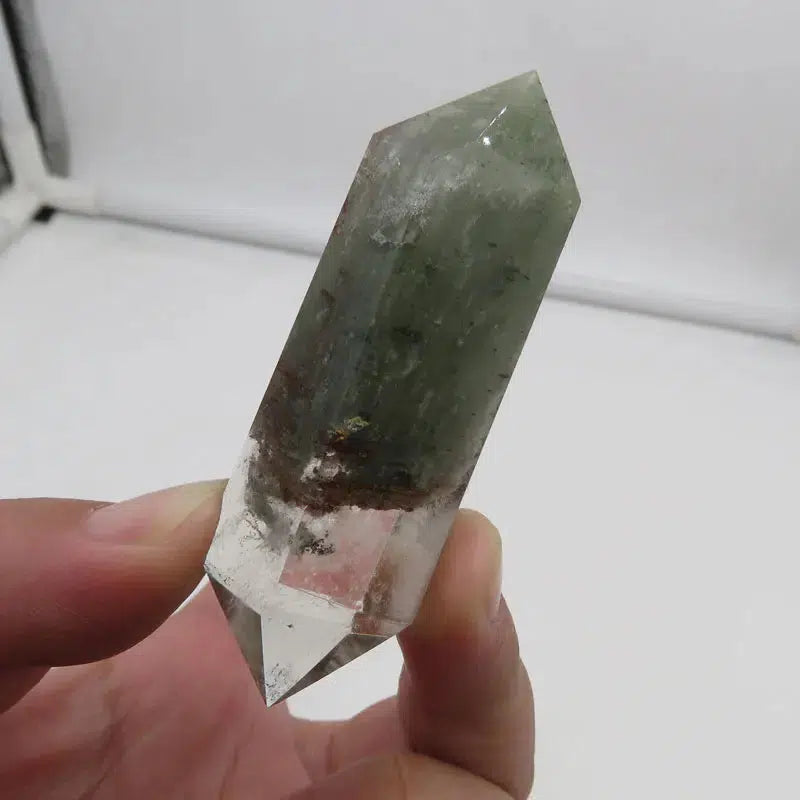 3pcs Phantom Quartz Double Points