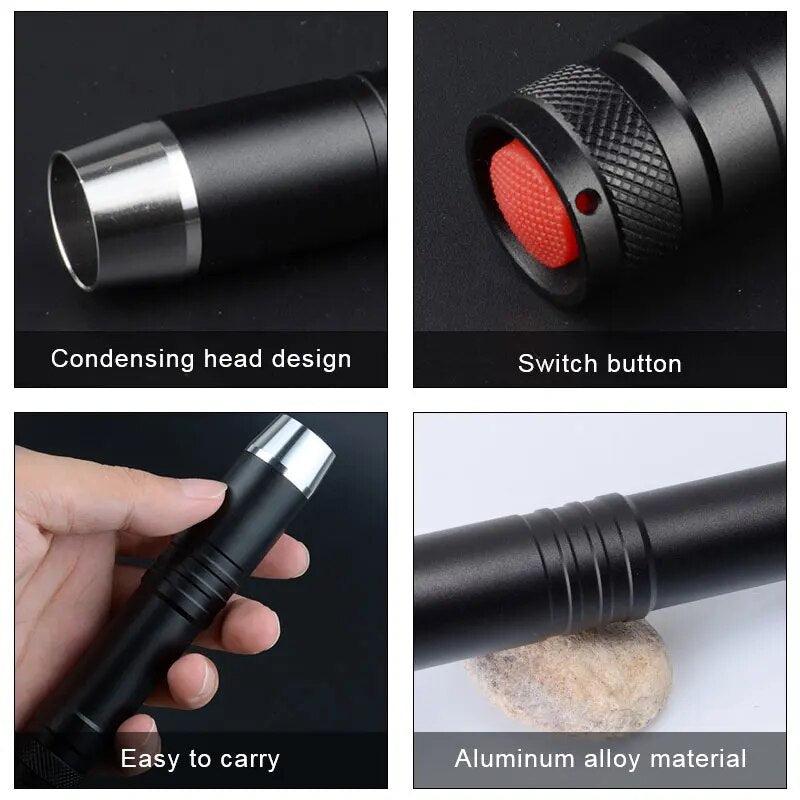 4 Light Source Gemstone Identification UV Flashlight Rechargeable