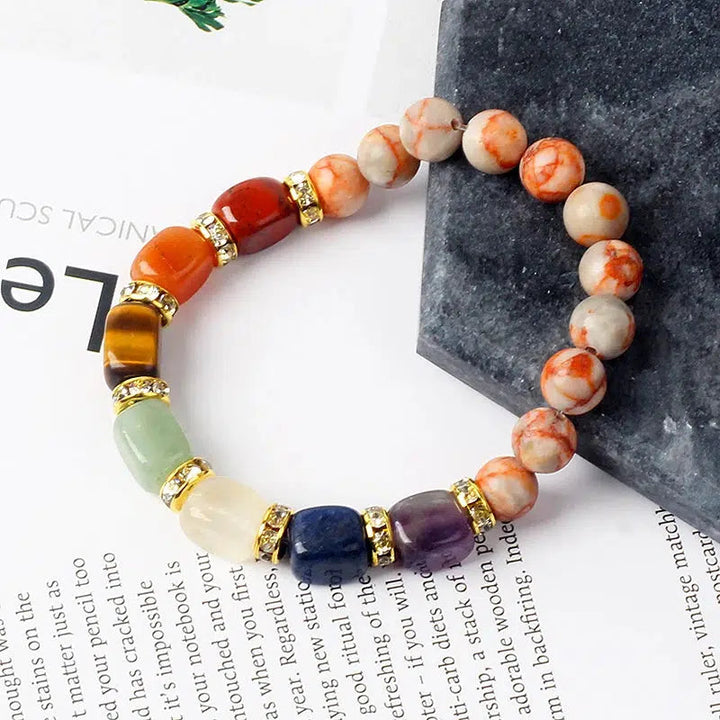 7 Chakra Bracelet with 25 Types Of Band Stones