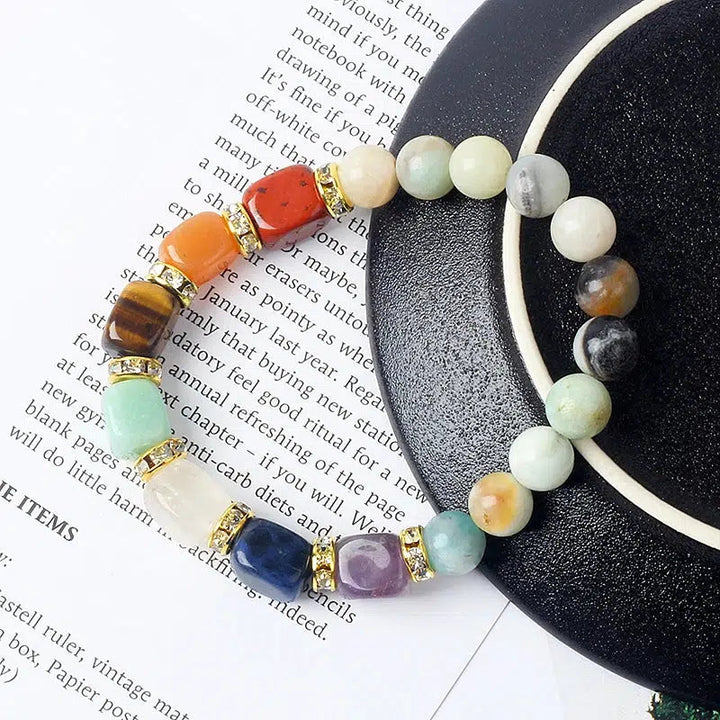 7 Chakra Bracelet with 25 Types Of Band Stones