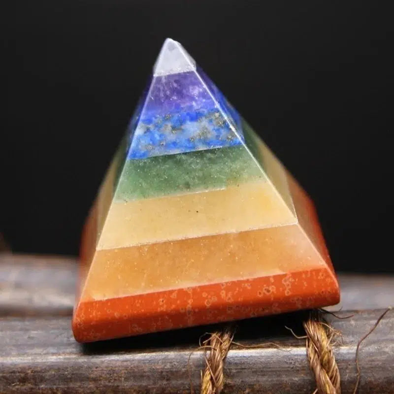 7 Chakra Multi-Stone Pyramid