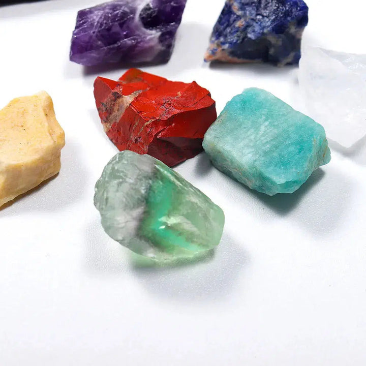 7 Chakra Natural Raw Stones Crystal Set