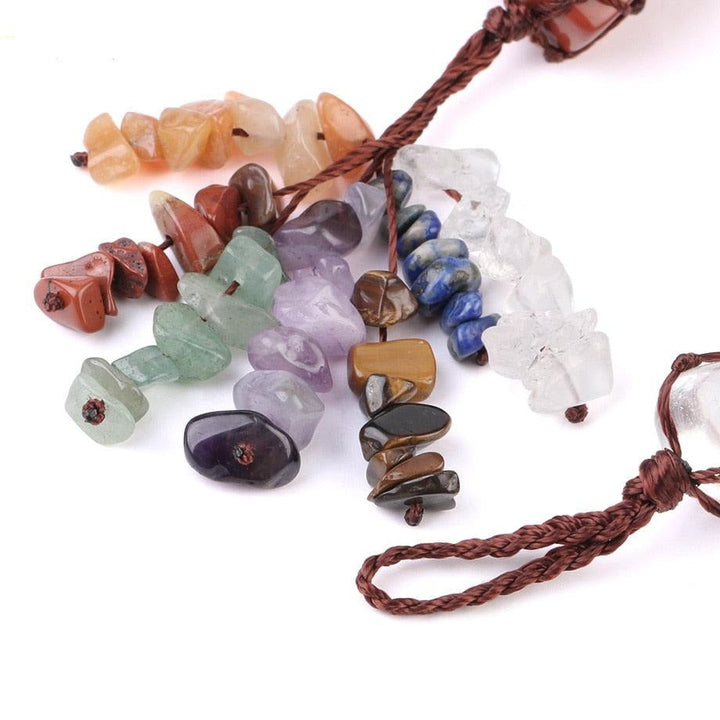 7 Chakra Tumbled Gemstone Hanging Decoration