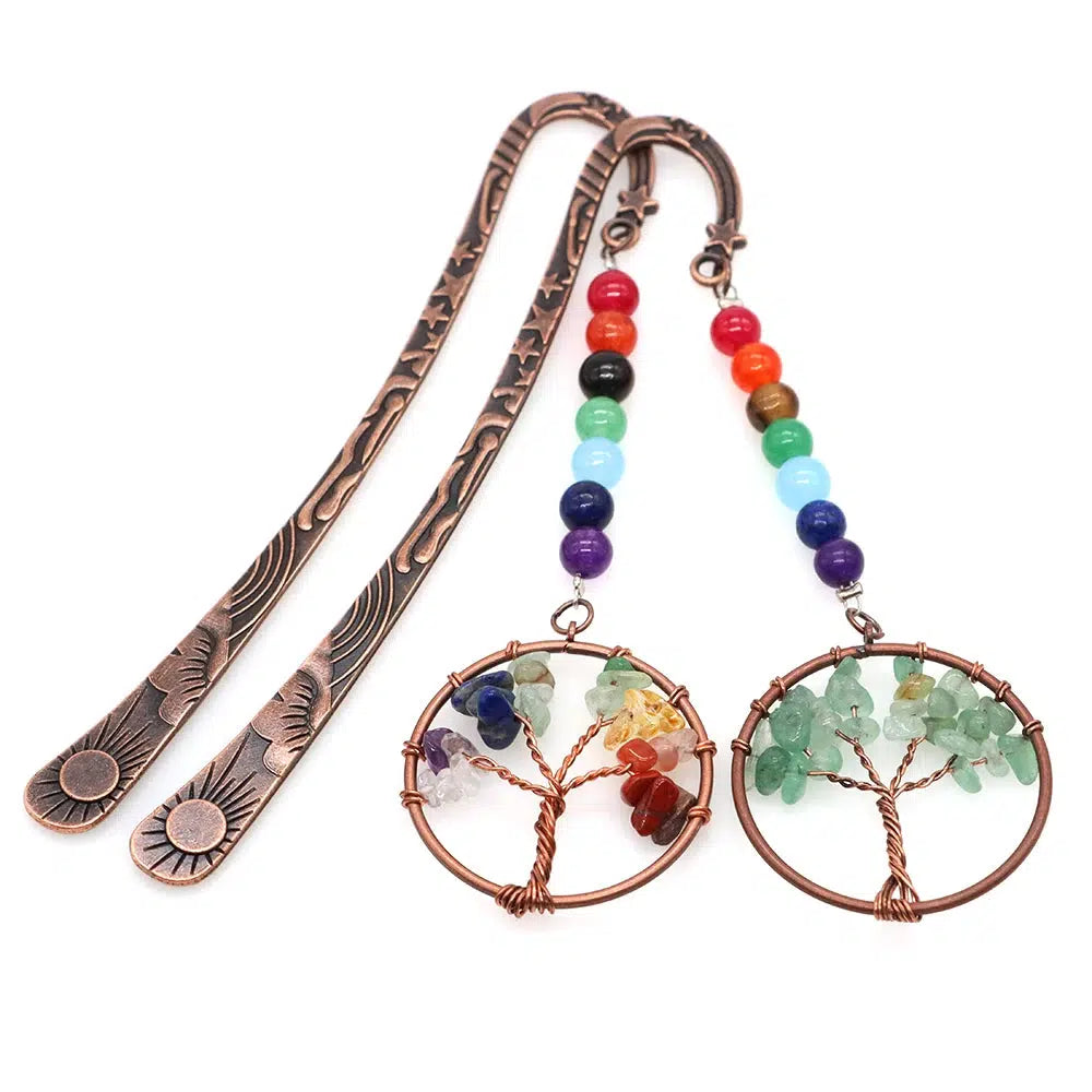 7 Chakras Bronze Bookmark