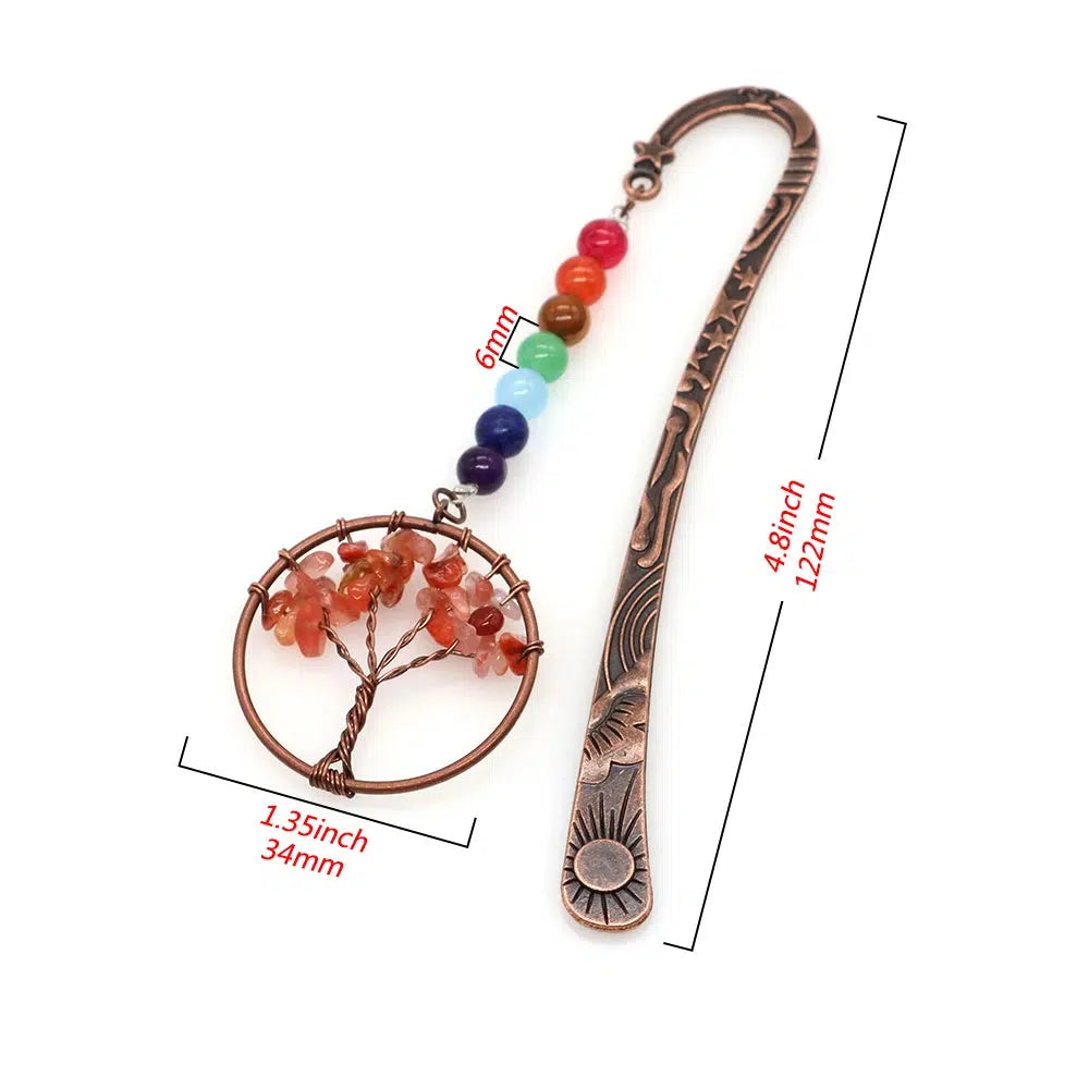 7 Chakras Bronze Bookmark