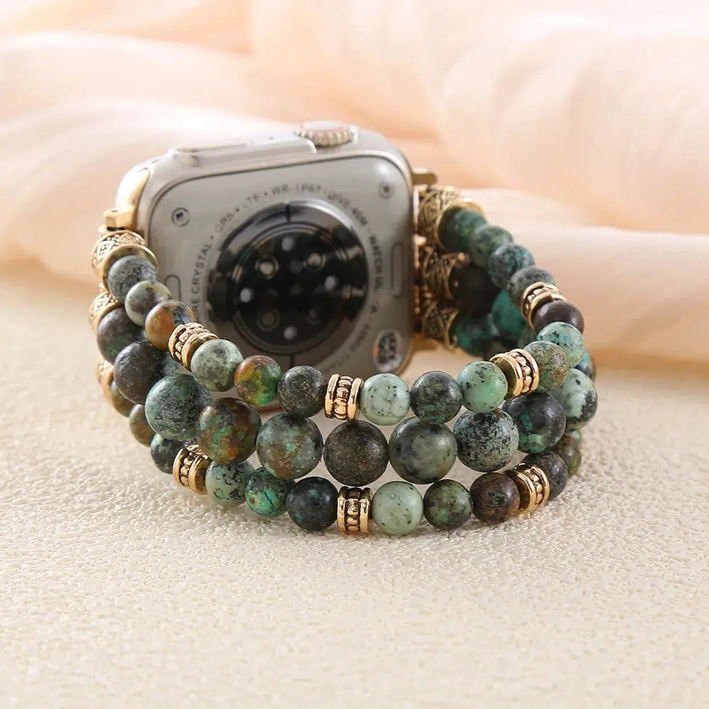 African Jasper Stretch Smart Watch Strap 38mm/45mm