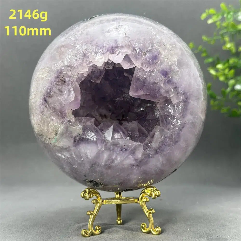 Agate Amethyst ‘Eyeball’ Geode Sphere