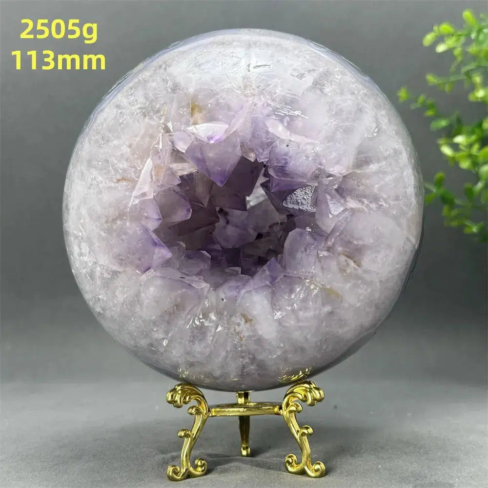 Agate Amethyst ‘Eyeball’ Geode Sphere