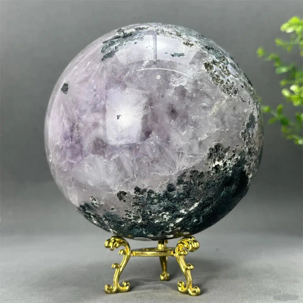 Agate Amethyst ‘Eyeball’ Geode Sphere