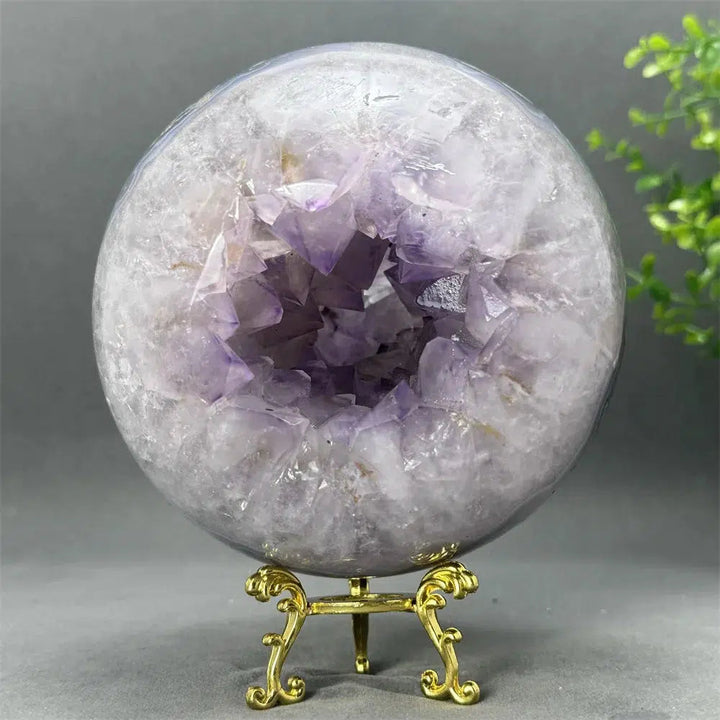 Agate Amethyst ‘Eyeball’ Geode Sphere