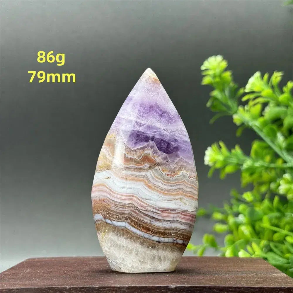 Agate Amethyst Freeform Torch