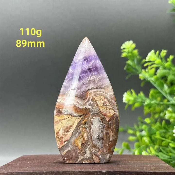 Agate Amethyst Freeform Torch