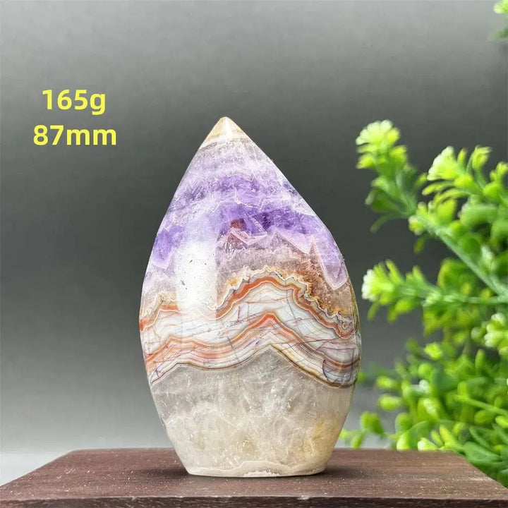 Agate Amethyst Freeform Torch