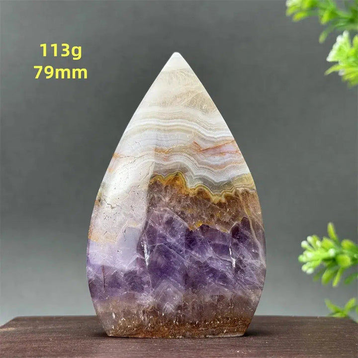 Agate Amethyst Freeform Torch