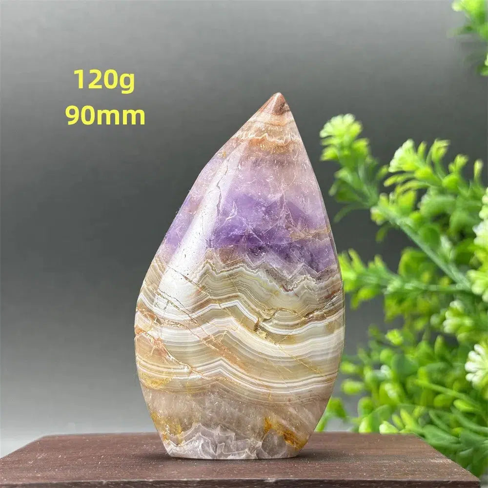 Agate Amethyst Freeform Torch