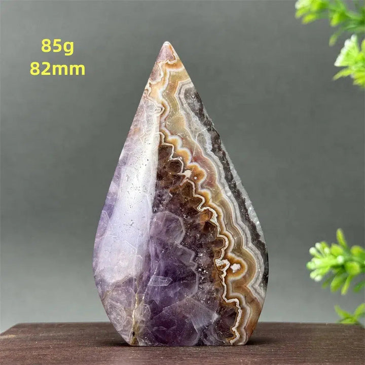 Agate Amethyst Freeform Torch