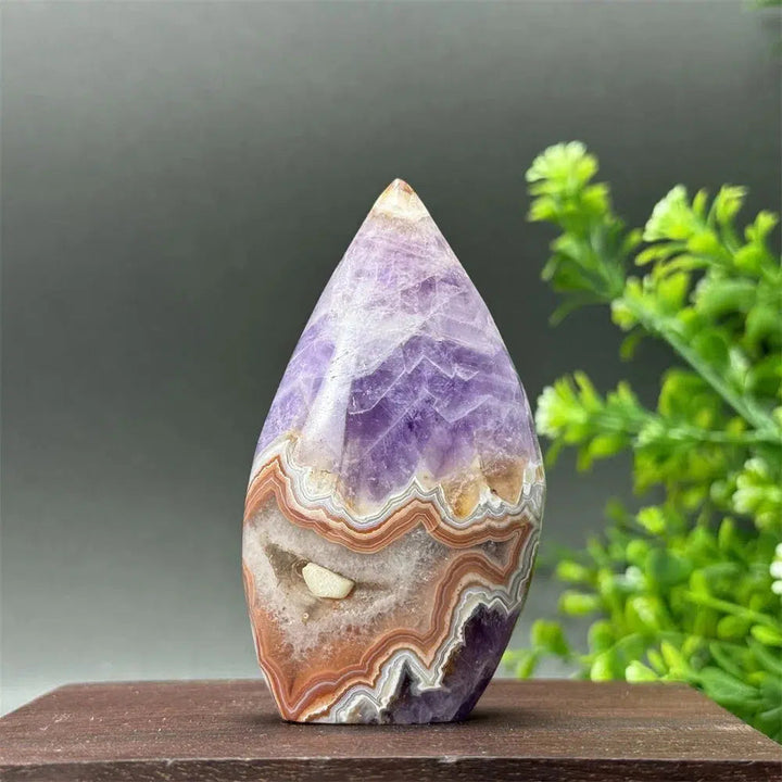 Agate Amethyst Freeform Torch